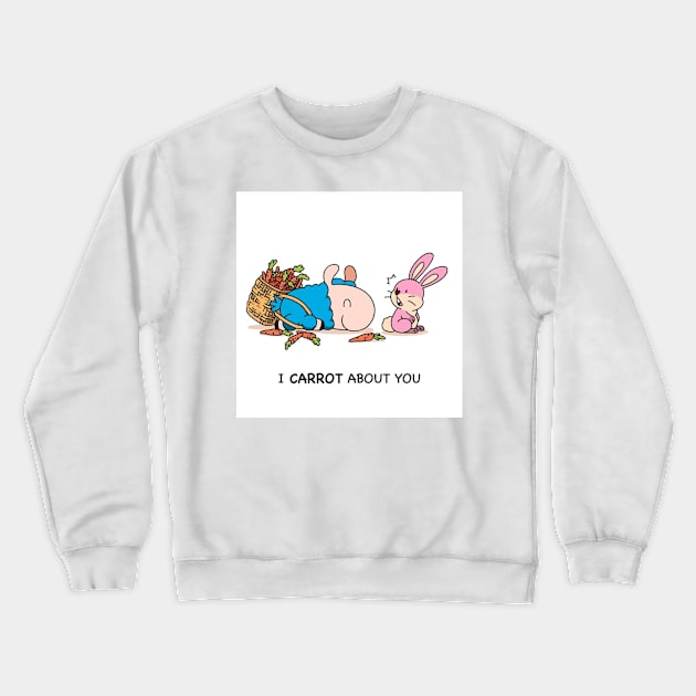 I carrot about you Crewneck Sweatshirt by LoffyIlamaComics